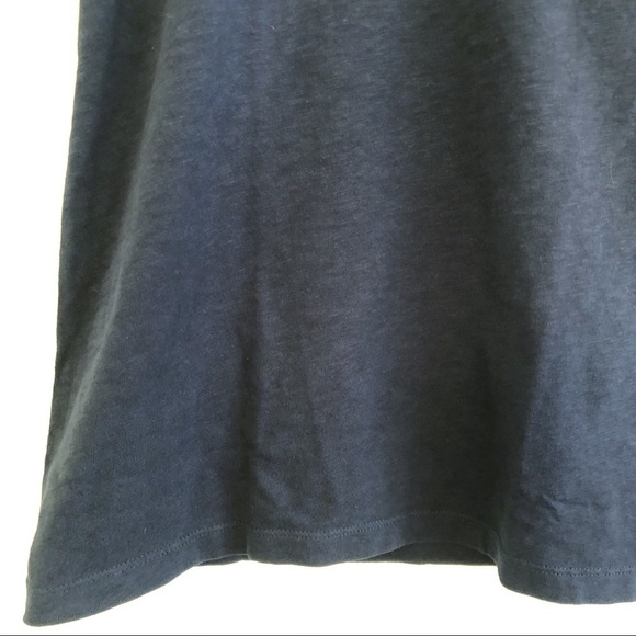 J. CREW NWT Studio V Neck Cotton T Shirt Top in Navy Size Medium - Picture 6 of 11